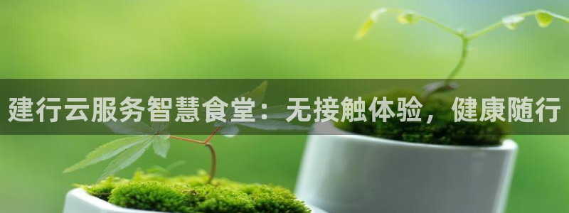 尊龙凯时d3563：建行云服务智慧食堂：无接触体验，健康随行